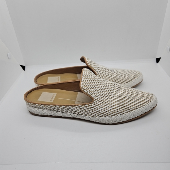 Dolce Vita white and tan woven mules size 6.5 - Picture 1 of 7